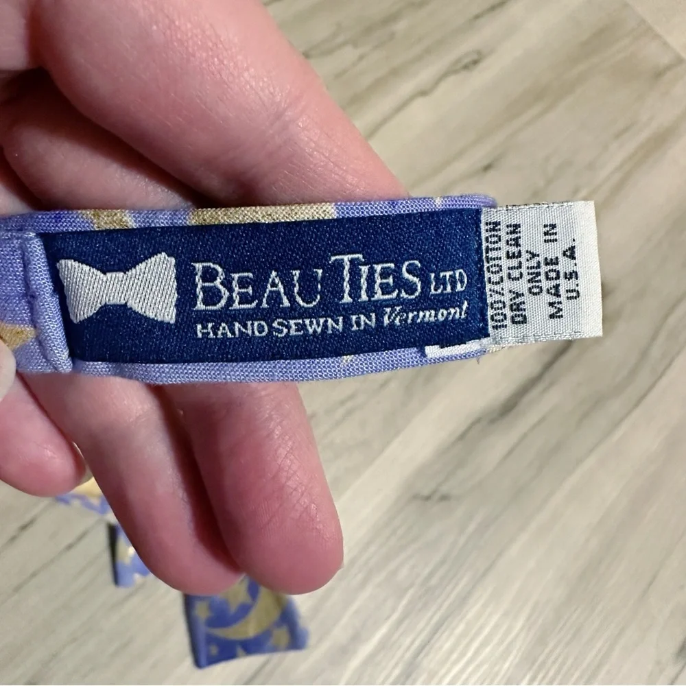 Beau Ties of Vermont Cotton Moon and Stars Print Bow Tie - Picture 2 of 3